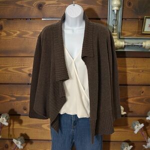 Ivan Grundahl Wool Cashmere Cardigan Brown Eclectic Gramma Cottage Cabin Core